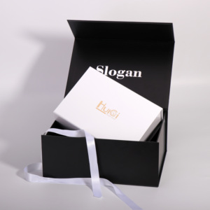 Custom Design Cardboard Black Magnetic Gift Box With Magnet Boxes for Gift Pack Foldable Gift Magnetic Box - Product Image 4