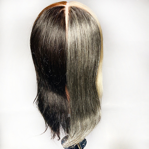 <span class=keywords><strong>Coiffeur</strong></span> humain Mannequin formation tête pratique teinture cheveux 4 couleurs différentes sur la tête colorant eau de Javel couleur Mode féminin - Product Image 5