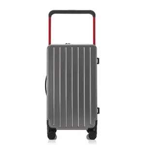 Sessiz Spinner tekerlekler seyahat şartları ile Unisex geniş çekme çubuğu bagaj