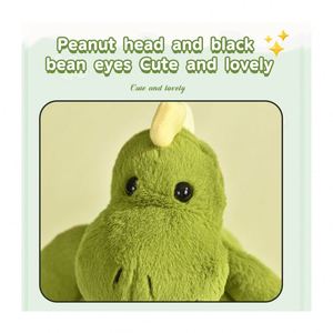 Noir Labrador personnalisé parlant anxiété barbu <span class=keywords><strong>Collie</strong></span> assis cheval jouets vert dinosaure chine Ai interactif en peluche jouet - Product Image 6