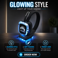Système de casques pour disco silencieux, casque silencieux rechargeable, durable, portable, pour yoga, événements silencieux, RF-309