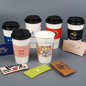 Manchons de gobelets en papier personnalisés et sur mesure, spécialement conçus pour l'emballage des restaurants - Product Image 4