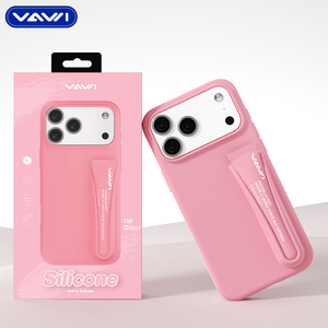 Funda de Silicona Líquida VAWI V-S04 con Diseño de Lápiz Labial para Teléfono al por Mayor para iPhone 17 Pro <span class=keywords><strong>Max</strong></span> con Funda de Lápiz Labial para Samsung S25 Ultra - Product Image 1