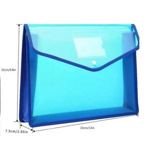 Plastic <b>File</b> Folder Poly Envelope Expanding <b>File</b> Wallet Document Folder with Snap Button Closure Waterproof Accordion <b>File</b> Pouch - Product Image 6