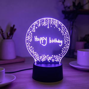 Hot Sale Cute 3D Illusion DIY Acrylic LED Night <b>Light</b> Creative Erasable Mini Blank Night <b>Light</b> with 3D Effect for Bedroom - Product Image 3