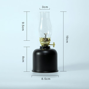 <span class=keywords><strong>Lampe</strong></span> à pétrole de camping extérieure en métal électroplaqué de haute qualité avec porte-bougie - Product Image 4