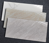 Carreaux de toilette gris clair 30x60cm, surface brillante, carreaux muraux pour salle de bain, cuisine, toilettes, décoration intérieure, bâtiment