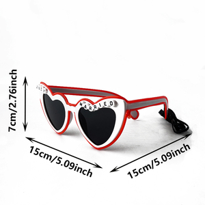 Occhiali LED 'Just Married' per Festa di Matrimonio, Addio al Nubilato, Regalo per la Futura Sposa, Decorazioni per Cerimonia, Luminosi per Festa di Matrimonio - Product Image 5