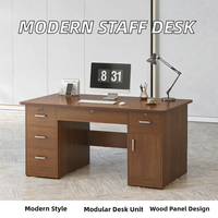 Meubles de bureau modulaires convertibles modernes, poste de travail pour personnel, vente directe d'usine, bureau d'ordinateur en bois, style panneau, optimal
