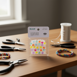 Perline colorate Ilan Abalorios 8x16mm per la creazione di gioielli - Product Image 2