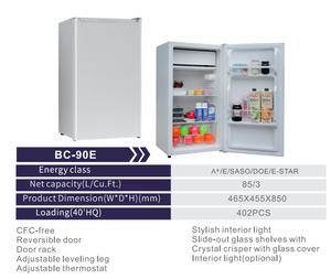 <span class=keywords><strong>Frigobar</strong></span> OEM da 90L per Casa e Cucina, Frigorifero Monoporta per Frutta e Verdura, Senza <span class=keywords><strong>Congelatore</strong></span>, Piccolo Refrigeratore - Product Image 5