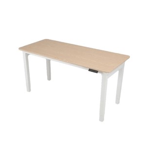 Cadre de table électrique réglable en hauteur, double moteur, design moderne en métal, finition blanc poudré, cadres de meubles réglables - Product Image 3