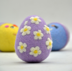 Handcrafted Wool Felt <b>Easter</b> Eggs and Bunny <b>Toys</b>, Natural Wool <b>Easter</b> Decoration, Wholesale Supplier - Product Image 2