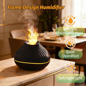 Nouveau Diffuseur d'Arômes à Brume Froide Ultrasonique USB Mini Flamme Humidificateur d'Air à Huiles Essentielles - Product Image 2
