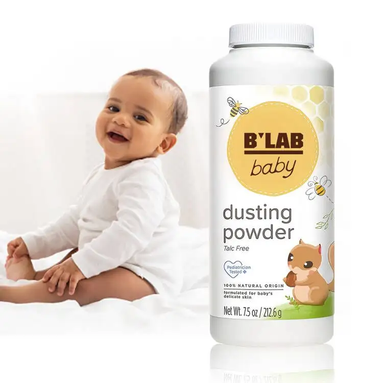 Polvo orgánico para bebé, Etiqueta Privada, respetuoso con el medio ambiente, fórmula suave para piel sensible, polvo para bebé