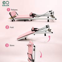 Machine de Pilates pliable avec cadre métallique pour la remise en forme à domicile, l'entraînement en studio, les exercices du corps entier et un rangement facile