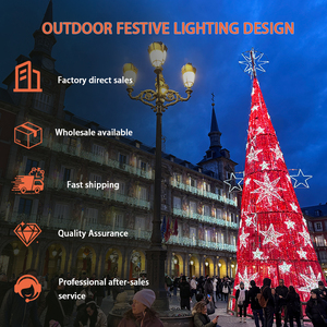 Décorations lumineuses de Noël LED pour forêt enchantée, étanches IP65, 220V, installation facile, pour allée extérieure - Product Image 4