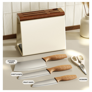 Juego de <span class=keywords><strong>Cuchillos</strong></span> HYRI de 5 Piezas con Soporte <span class=keywords><strong>Universal</strong></span>, <span class=keywords><strong>Cuchillos</strong></span> Combinados de Acero Inoxidable para Cortar, Accesorios de Cocina - Product Image 5