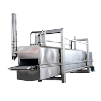Comida Industrial Cocción al vapor Aire frito Sin aceite Pollo Carne Asado Túnel Vaporizador