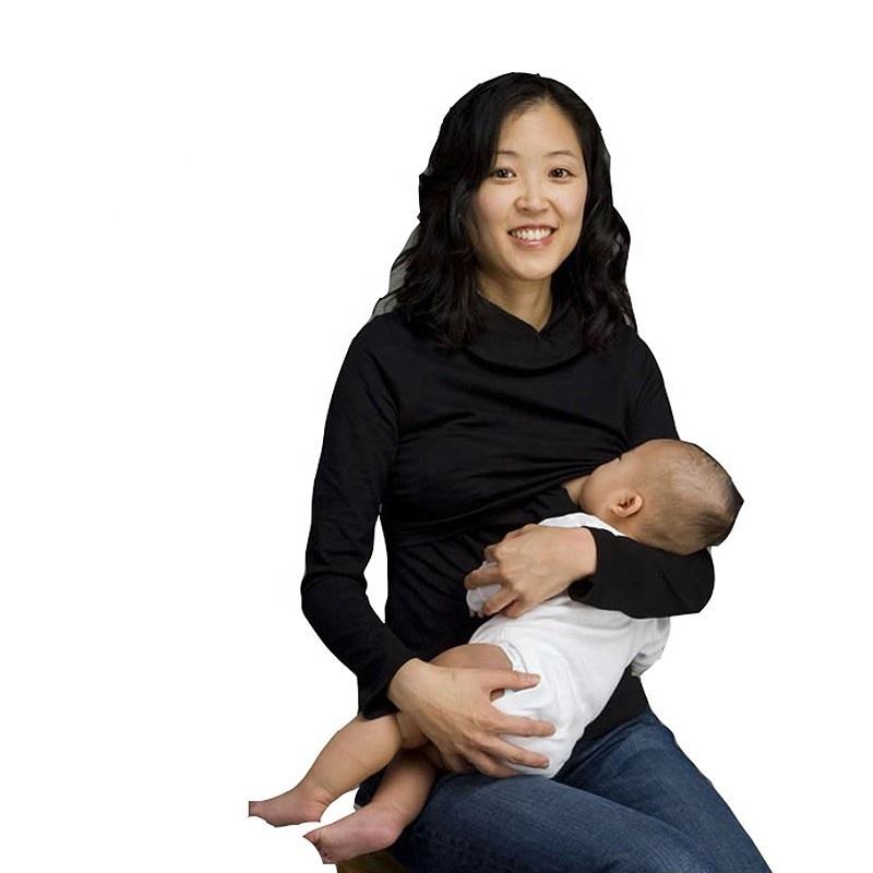 Winter Thermal Turtle Neck Big Size Breastfeeding Clothes