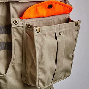 Gilet de chasse personnalisé à haute visibilité avec imprimé hivernal, pour la chasse, la pêche, la randonnée en plein air, avec plusieurs poches - Product Image 4