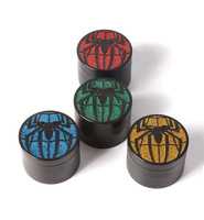 Broyeur à herbes manuel en zinc 50 mm, personnalisable avec logo, broyeur à herbes en métal Spider, broyeur à herbes portable pour fumer