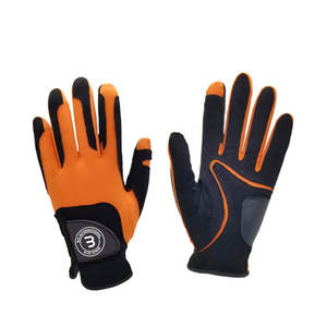 Gants de golf pour hommes de haute qualité, sur mesure, nouveau style, cuir véritable, peau de mouton importée Cabretta, noir, antidérapants, sportifs - Product Image 1