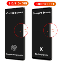Pièce de Rechange de Réparation TFT avec Cadre Original S10+ S10p Écran Tactile S10 Plus Écran LCD pour Samsung Galaxy G975 VF/DS G973 F