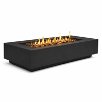 Cheminée extérieure au bioéthanol, imperméable, pour la décoration au bord de la piscine, foyer 1200/1800-2000 mm, flamme réelle pour villa, hôtel