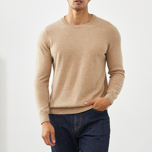 Knitwear Custom OEM ODM Merino Wool <strong>Cashmere</strong> <strong>Sweater</strong> Casual Crew Neck Pullover Solid Color Long Sleeve Knitted Men <strong>Sweater</strong> - Product Image 5