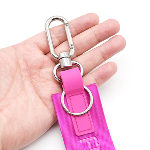 Wholesale Never Lost <strong>Wristlet</strong> <strong>Keychain</strong> Custom Woven Logo Jacquard <strong>Keychain</strong> for Car Motorcycle - Product Image 6