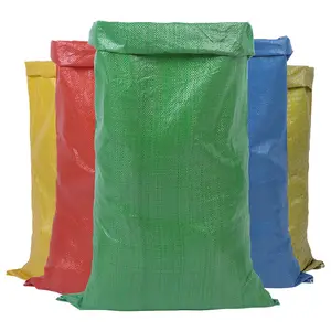 फैक्टरी थोक मूल्य 50 किलो क्षमता पीपी अनाज बैग पॉलीप्रोपाइलीन लेमिनेटेड बुना बैग