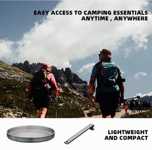 Ngoài trời cắm trại BBQ nướng <span class=keywords><strong>PAN</strong></span> bếp Tops có thể tháo rời xử lý bít tết Frying <span class=keywords><strong>Pan</strong></span> phẳng dưới thép không gỉ Frying <span class=keywords><strong>Pan</strong></span> - Product Image 4