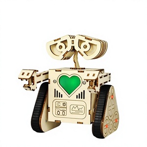 Robot de Madera con <span class=keywords><strong>Inteligencia</strong></span> <span class=keywords><strong>Artificial</strong></span>, Kits de Manualidades y Materiales para Educación Introduuctoria, Tecnología Innovadora de Alta Dificultad, DIY - Product Image 1