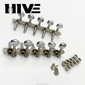Clavijas de Afinación para Guitarra de 10 Cuerdas, Modelo 5R5L, Cabeza Redonda Pequeña, Acero, Venta Directa de Fábrica HIVE Original - Product Image 4