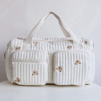 Sac à langer grande capacité imperméable style bohème, organisateur de couches personnalisé en nylon avec blocage RFID, sacs à langer pour bébé