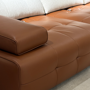VONLIVA Divano di Lusso Moderno in Ecopelle e Ciniglia, Set di Divani per Soggiorno, <span class=keywords><strong>Design</strong></span> d'Interni Moderno - Product Image 6
