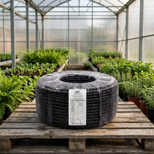 Tubería de Riego por Goteo Plana de 16 mm, Material PE Virgen, Espesor de 1.0 mm, 4LPH, Espaciado de Emisores de 45 cm, Bobina de 400 m, Color Negro, para Agricultura - Product Image 3