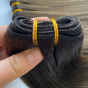 Extensions de cheveux humains brésiliens non traités, couleur naturelle, vente en gros, sans colle, perruque en dentelle couleur naturelle - Product Image 6