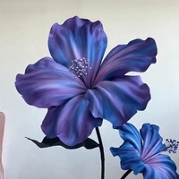 Bouquets géants sur pied en EVA Hibiscus faits main haut de gamme pour mariages, décorations de fêtes et vitrines