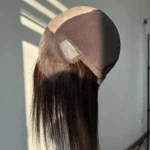 Offerta Parrucche in Seta: Nuova Parrucca Medica con Frontale in Pizzo Senza Colla e Top in Seta, Parrucca Ebraica Ombré Biondo Cenere per Donne - Product Image 2