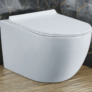 <span class=keywords><strong>Toilette</strong></span> hygiénique moderne monobloc en céramique suspendue au mur avec réservoir dissimulé P-Trap Drainage pour hôtels - Product Image 2