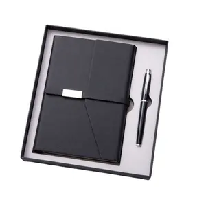 Journal Hardcover Planer gefüttert individuelles Kunstleder-Büro-Überzug Notizbuch Papier Stationär Geschenkset 2024 Tagebuch mit Stift