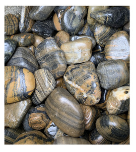 Galets <span class=keywords><strong>de</strong></span> <span class=keywords><strong>rivière</strong></span> à rayures <span class=keywords><strong>de</strong></span> tigre, couleur brune, galets <span class=keywords><strong>de</strong></span> pierre hautement polis, fournisseur à <span class=keywords><strong>prix</strong></span> avantageux - Product Image 4