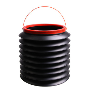 Telescopic Folding Trash Can 4L With Handle Portable Car Storage <b>Bucket</b> Round <b>Plastic</b> For Trunk Fishing Use - Product Image 2