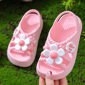 Nuevas Sandalias de Verano para Niñas de 2 a 8 Años, con Diseño Floral, Cómodas, Antideslizantes, para la Playa - Product Image 1