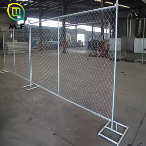 Recinzione Temporanea Rimovibile in Acciaio 6x12ft Personalizzata Pannelli di Recinzione a Catena Metallica Cancello di Sicurezza per Vialetti - Product Image 6