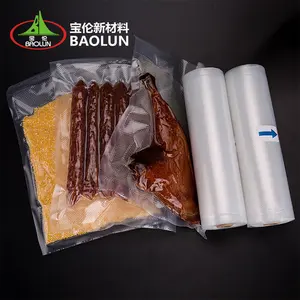 Sacs sous vide alimentaire Offre Spéciale en usine PA PE sacs de scellant sous vide prédécoupés pochette pour la conservation des saucisses de poisson Steak de viande