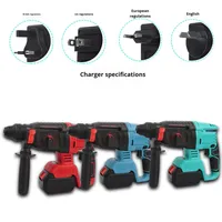 Perceuse à percussion industrielle de haute puissance, robuste, sans balais, marteau électrique rechargeable au lithium
