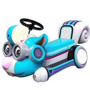 Squirrel Cartoon Kids Electric Ride-On Car | Steerable Battery Powered Toy Car with <b>LED</b> <b>Lights</b> for Home & Playgrounds - Product Image 5